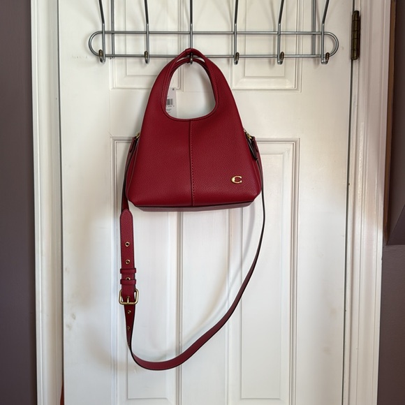 Coach Lana 23 red leather gold hardware nwt - Picture 4 of 11